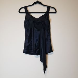 Armani Exchange Silk Tie Back Top